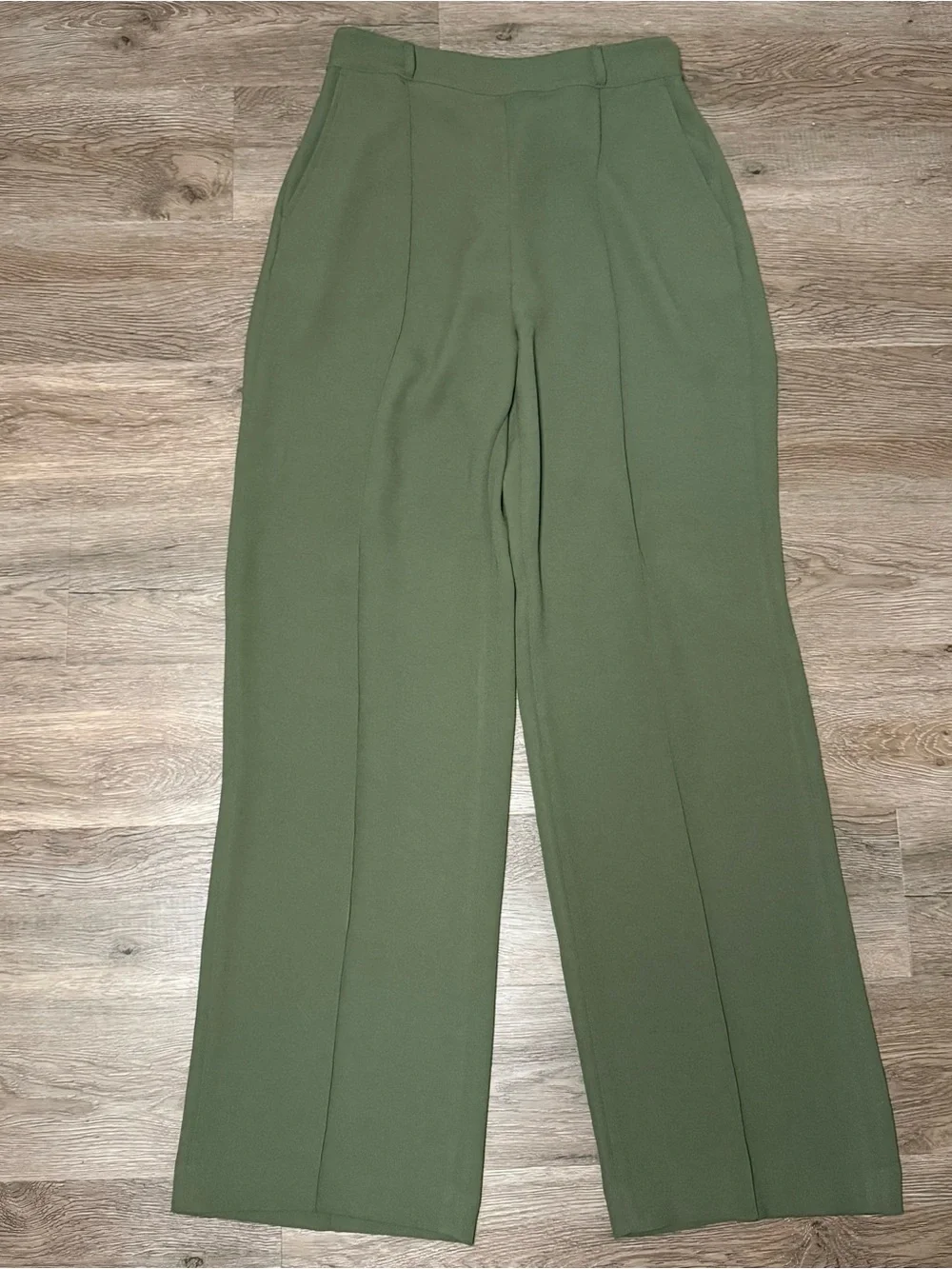 Spanx Crepe Olive Wrap Blazer & Wide-Leg Pants Suit Set - Women